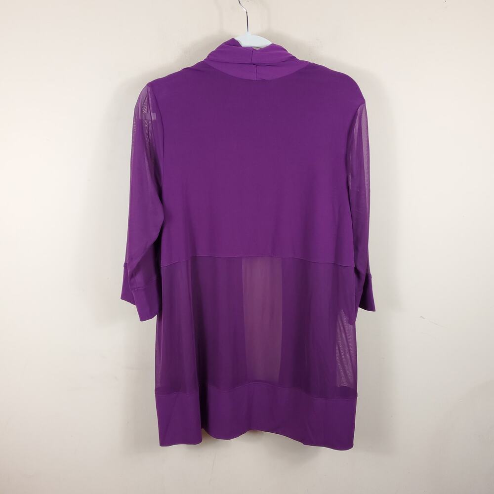 Catherines Mesh Inset Long Length Open Front Card… - image 7